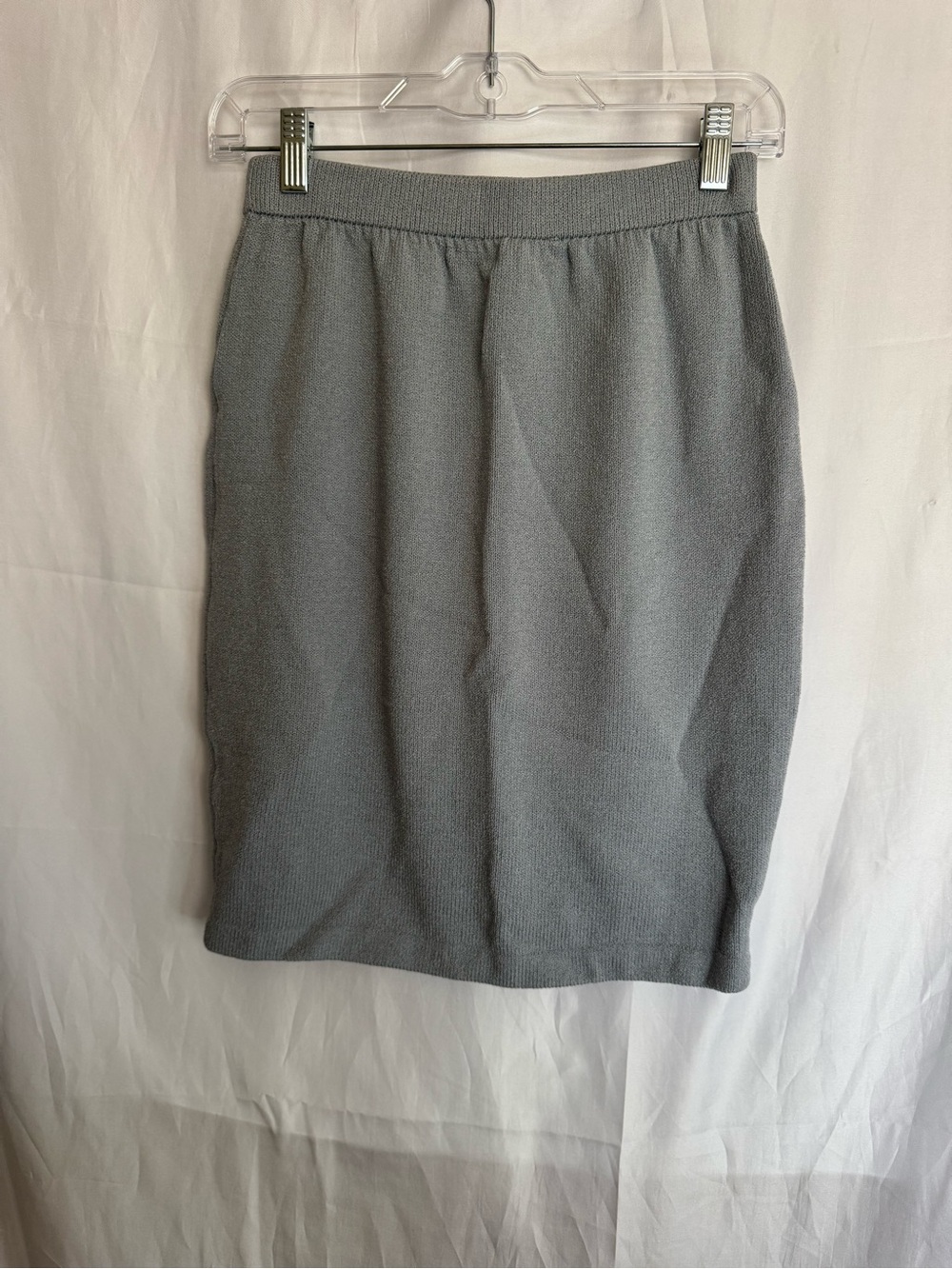 St. John Collection by Marie Ligh Blue Knit Pencil Skirt - Size 2 - Picture 2 of 4